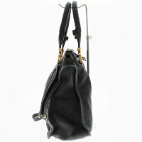 【中古】【Chloe】クロエマーシーMARCIE3S0859ハンドバッグカーフレザーブラック×ゴールド金具レディースUSED-Aかんてい局前橋店m20-1200269925800010