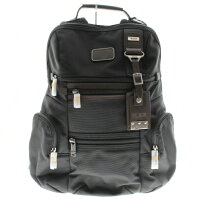 【中古】【TUMI】トゥミバックパック022681HKHALPHAシリーズBravoノックスリュック黒ブラウンメンズナイロンUSED-A【かんてい局前橋店】m20-1200488905800235