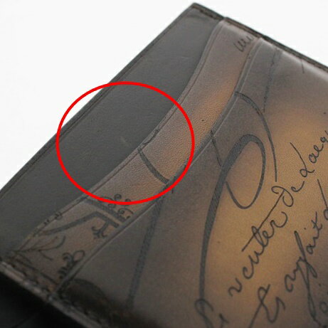 【中古】【Berluti】ベルルッティ バンブー スクリット カードホルダー メンズ カードケース USED-A【かんてい局前橋店】m20-1200295925800159