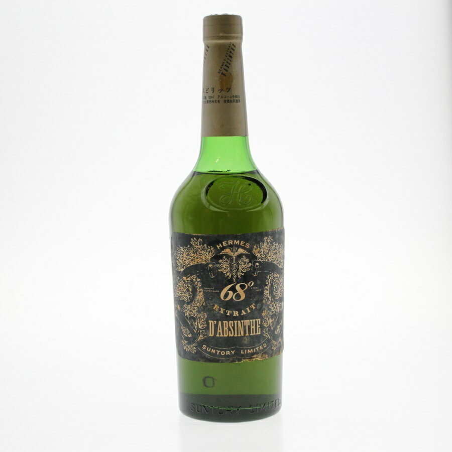 【群馬県内配送限定】【中古・未開栓】SUNTORY HERMES EXTRAIT ヘルメス アブサン 68° 720ml スピリッツ サントリー　国産 箱無　m19-1200586905800041