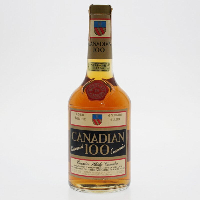 【中古・未開栓】CANADIAN100 6年 カナディアン ウイスキー 710ml 洋酒 【かんてい局前橋店】m20-1200577925800035