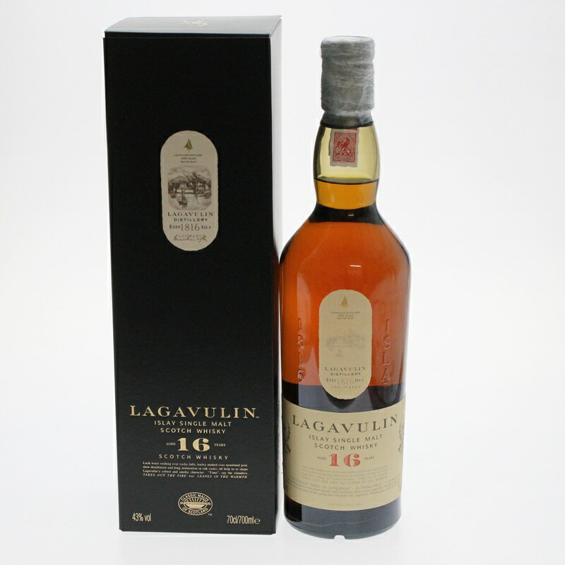 【中古・未開栓】LAGAVULIN ラガブーリン 16年 シングルモルト スコッチウイスキー 700ml 洋酒【かんてい局前橋店】m20-1200577925800078