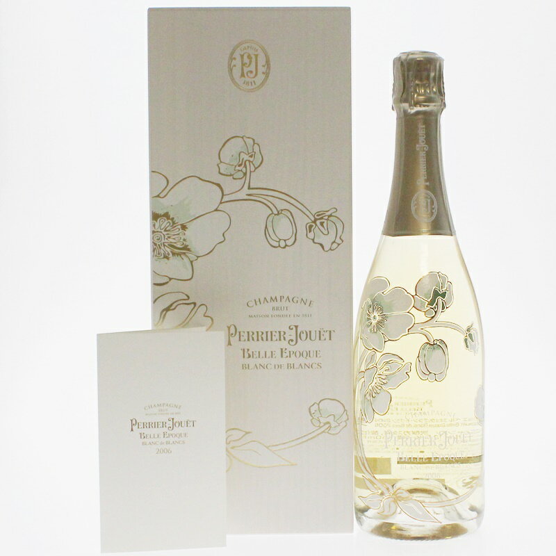 【中古・未開栓】PERRIER JOUET BELLE EPOQUE BLANC DE BLANC 2006 ペリエ ジュエ ベルエポック ブランドブラン 750ml シャンパーニュ シャンパン 洋酒 m21-1200578925800005