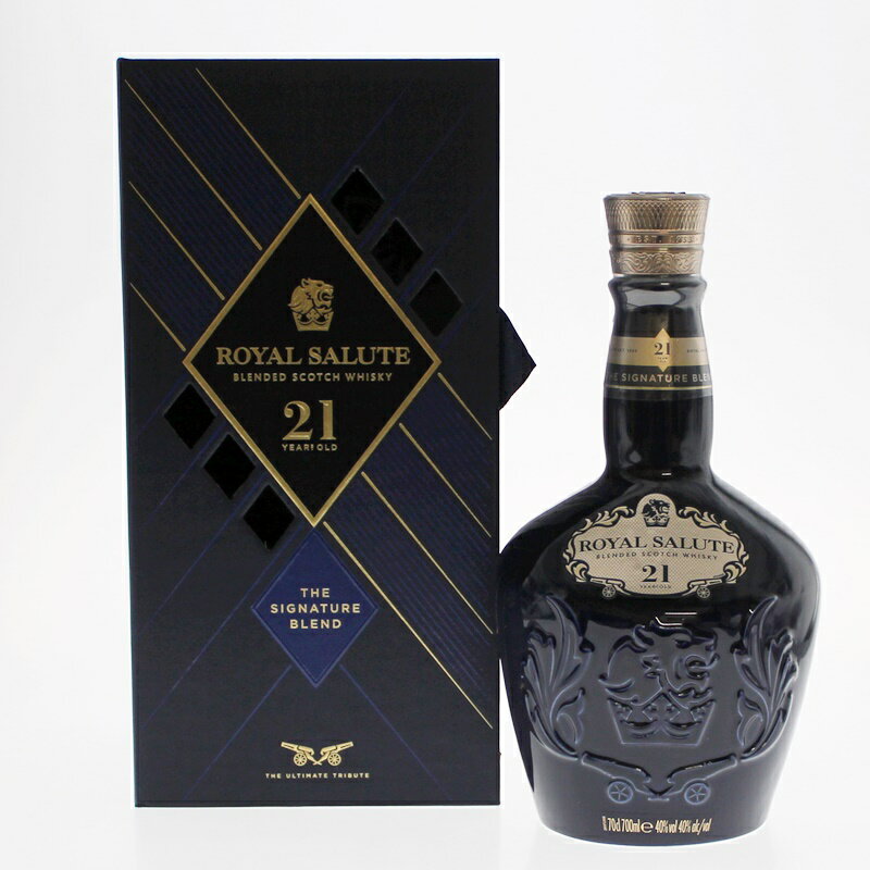 【中古・未開栓】ROYAL SALUTE 21年 ロイヤルサルート 700ml 陶器　青 ウイスキー　洋酒　スコッチウイスキー m21-1210501925800186