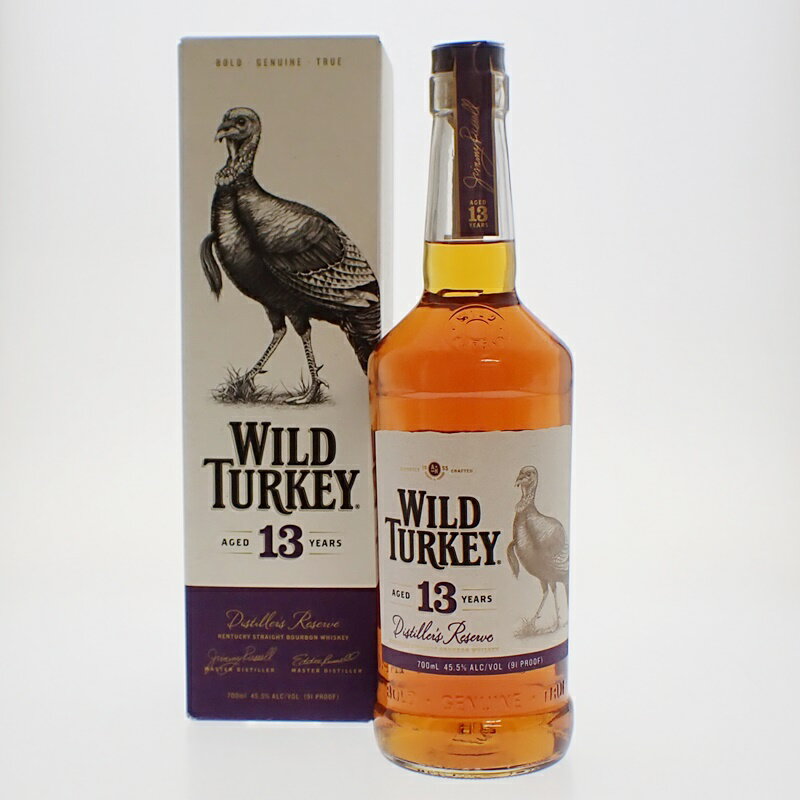 【中古・未開栓】WILD TURKEY 13年 ワイルドターキー ディスティラリーズ リザーブ バーボン 700ml 洋酒 古酒 m23-1200577925800206