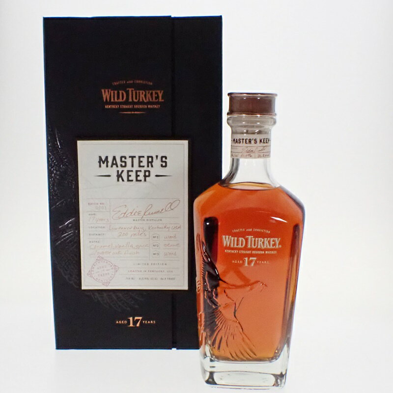 【中古・未開栓】WILD TURKEY 17年 ワイルドターキー マスターズキープ バーボン 750ml 洋酒 古酒 m23-1200577925800355