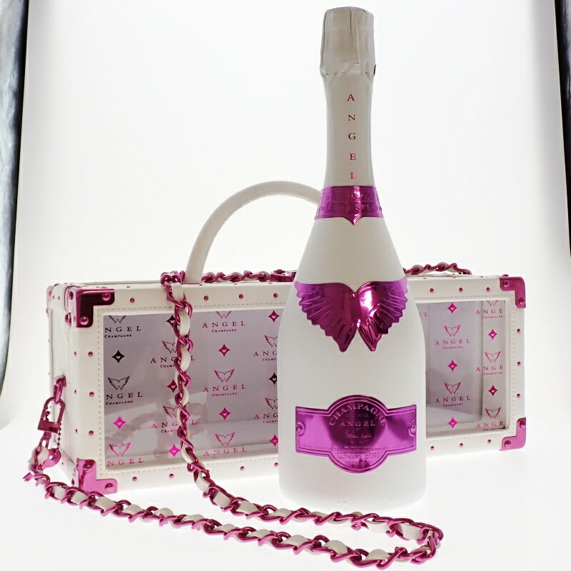 【中古・未開栓】ANGEL CHAMPAGNE NV Rose White エンジェル ロゼ ホワイト バレンタインエディション 750ml シャンパーニュ シャンパン 洋酒 m25-1200580925800268