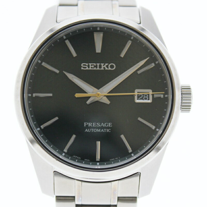 楽天質屋かんてい局前橋店【中古】SEIKO　セイコー　プレサージュ　プレステージライン　SARX079　自動巻き　黒文字盤 USED-B　メンズ 腕時計 m22-1200307925800156