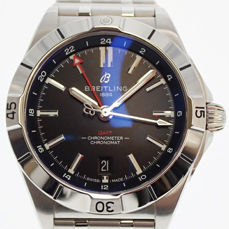 【中古】BREITLING　ブライトリング　クロノマット　GMT　40　A32398101C1A1　ブルー文字盤 自動巻き USED-A メンズ 腕時計 　m23-1200..