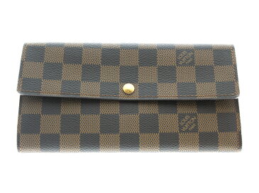 LOUIS VUITTON【ルイヴィトン】N61734　ダミエ ポルトフォイユ・サラ　レディース メンズ USED-A 長財布【中古】かんてい局前橋店　m19-1200175925800057