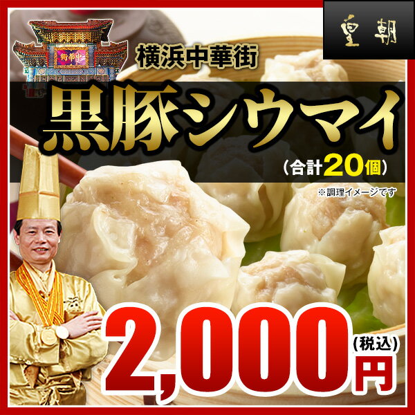 皇朝 シウマイ 焼売 しゅうまい お取り寄せ 食品 グルメ 冷凍 中華惣菜 中華点心　黒豚シウマイ 10個入 20個入（10個入×2箱） 2