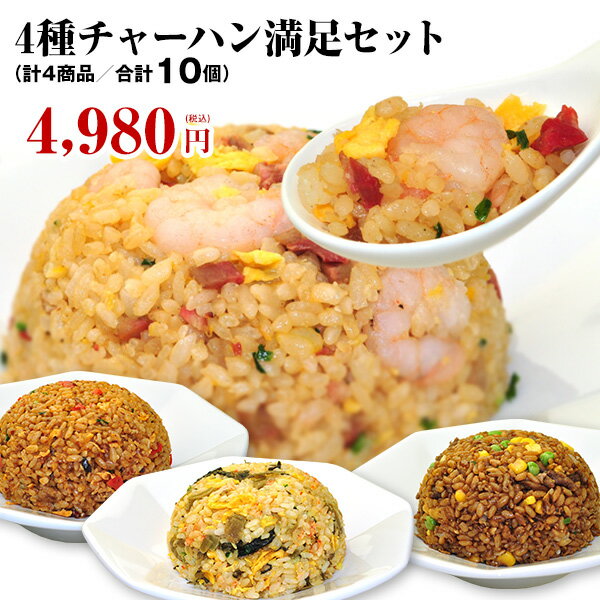 皇朝 チャーハン 炒飯 冷凍 送料無料 送料込み お取り寄せ 食品 グルメ 中華 横浜中華街 4種チャーハン満足セット