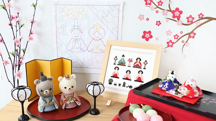 オリムパス　キット　かわいいひなまつり　ちりめんうさぎ雛