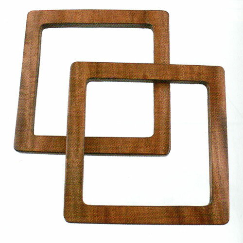 メルヘンアート　木工手口　スクエア　茶　持ち手