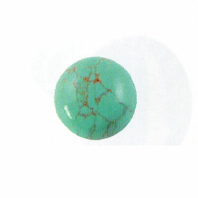 メルヘンアート　パワーストーン　ラウンドカボション　15mm　ターコイズ（合成石）