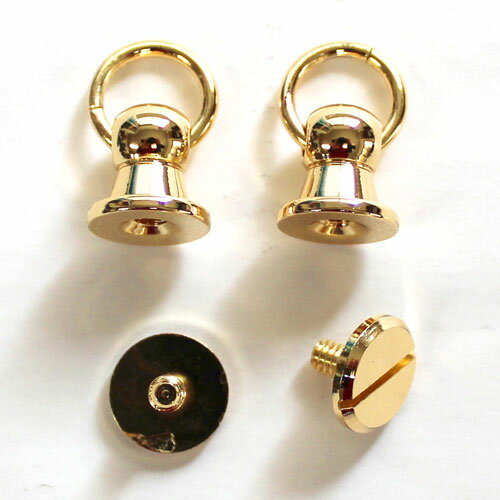 メルヘンアート　金具パーツ　丸カン付き金具＜ネジ式＞【ゴールド】　G1137