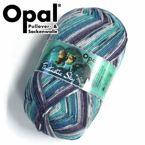 Opal（オパール）　毛糸　Fantastic Sky (ファンタスティックスカイ) 6ply　11221番色