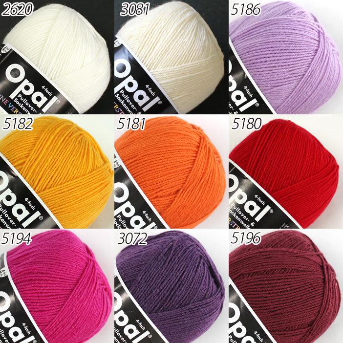 【100g巻】Opal（オパール）　毛糸　単色　UNI 4-fach　ページ1