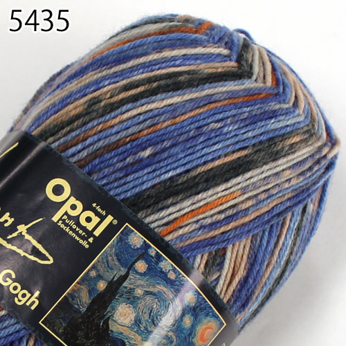 【100g巻】Opal（オパール）　毛糸　Vincent van Gogh (ヴィンセント・ヴァン・ゴッホ) 5435番色　星月夜