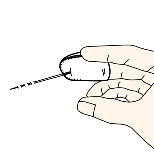 クロバー　皮シンブル＜ソフト＞M（指ぬき）