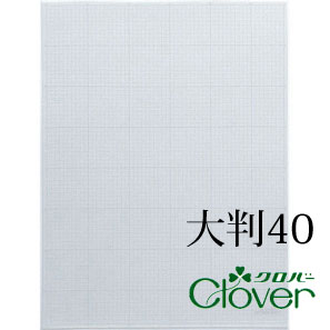 商品特徴種類・内容 5mm方眼入　本体約300×400mm　　厚さ約0.3mm【半透明なので図案も簡単に写せます】 クロバー　方眼パターンシート　大判40 鉛筆で描けるピースづくり用のプラスチックシート。はさみ・カッターで簡単に切れます。 ※画像の関係により現物とは色が異なる場合がございます