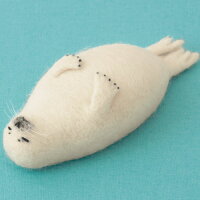 ハマナカyucococafeさくだゆうこフェルト羊毛でつくるほのぼの動物アザラシキット