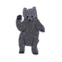 ダルマ(横田) 刺しゅうステッカー アップリケ KIBORI KUMA Brown(キボリクマ ブラウン)