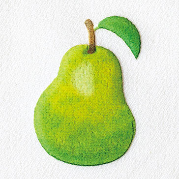 ハマナカ ふくらむワッペン 洋なし アップリケ