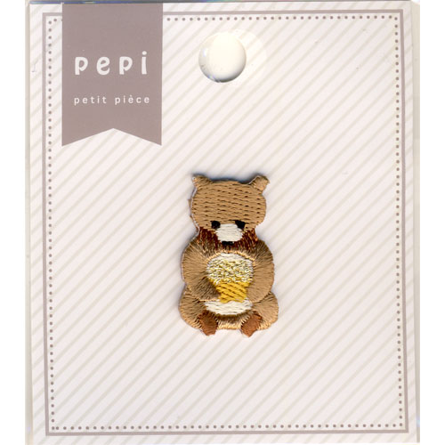 横田　pepi　アップリケ　クマ