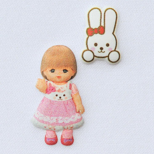 Rakuten - ハマナカ ワッペン ふくらむアップリケ メルちゃん うさちゃんワンピ
