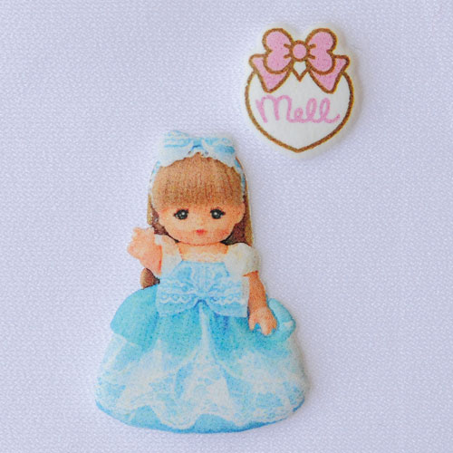 ハマナカ ワッペン ふくらむアップリケ メルちゃん あこがれみずいろドレス
