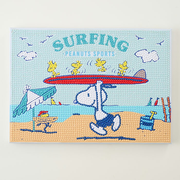 DIAMOND FIX（ダイヤモンドフィックス）　PEANUTS スヌーピー（SNOOPY）　SURFING　ダイヤモンドアート..