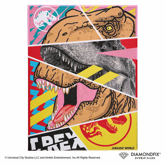 DIAMOND FIX（ダイヤモンドフィックス）　ジュラシック・ワールド　ジュラシックピンク T-REX　ダイヤモンドアート　キット