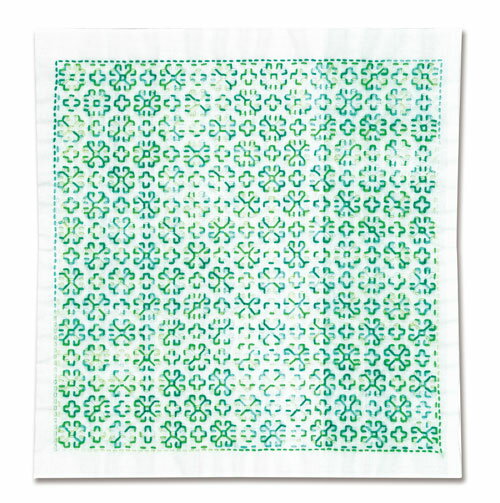 オリムパス　刺し子キット　一目刺しの花ふきん　マーガレット（白）