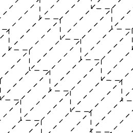 オリムパス　刺し子　花ふきん　布パック　矢羽根　藍（糸別売り）