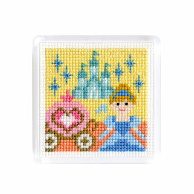 乐天商城 - オリムパス　刺しゅうキット　ものがたりシリーズ　マグネット　シンデレラ