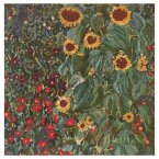 DMC　刺しゅう　KLIMT FARM GARDEN WITH SUNFLOWERS（ひまわりの咲く農家の家）　グスタフ・クリムト　クロスステッチ　キット