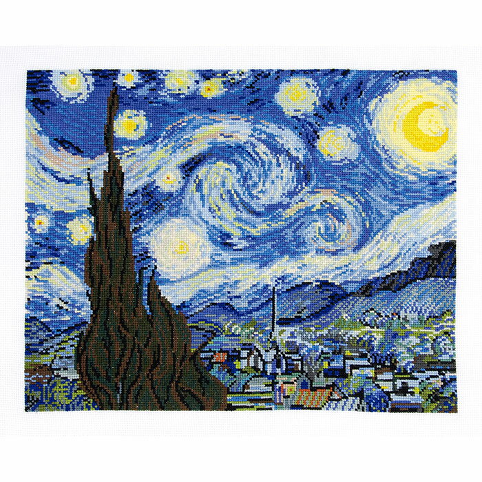 乐天商城 - DMC　刺しゅう　The Masters Collection　ヴィンセント・ヴァン・ゴッホ 星月夜　THE STARRY NIGHT　クロスステッチ　キット