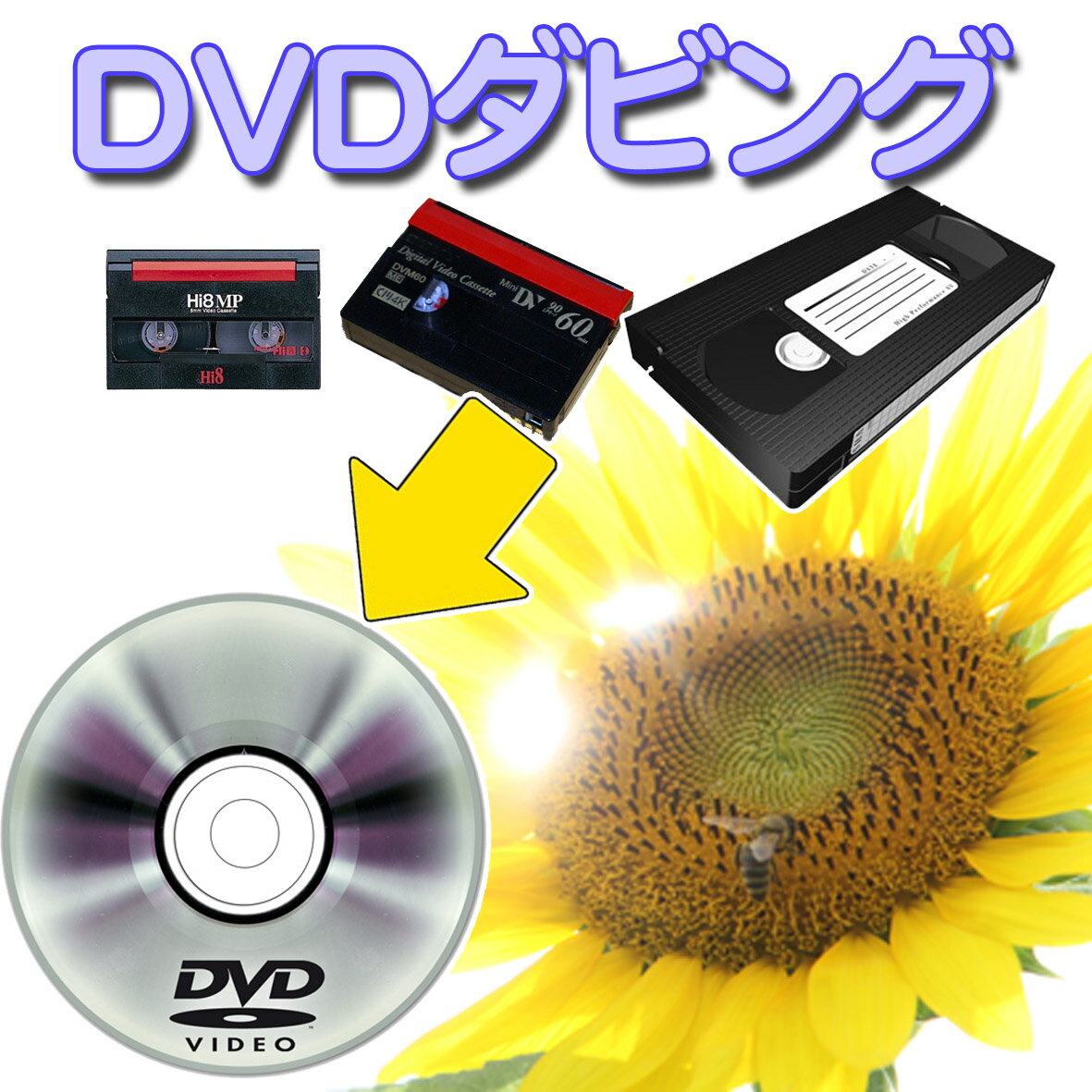 DVD ダビング （ dvd ダビング ダビングサービス ）【 ビデオ ダビング 】 思い出を形に 【VHS】【Hi8】【MiniDV】DV…