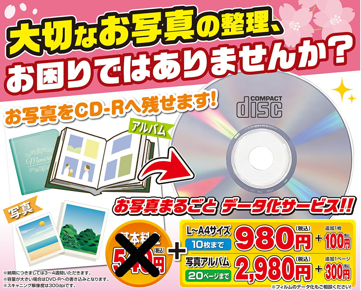 アルバムをデータ化 変換 CD DVD 処分 断捨離 終活