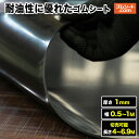 耐油性に優れたゴムシート 厚さ1mm(幅0.5M~1M×長さ4M~6.9M)【幅・長さ選択 可】油分に対して劣化耐性を特化 抜型ナシで様々なパッキン形状にカット加工可能 潤滑油用パッキン、各種オイルシール、機械油の付着する場所での養生におすすめ