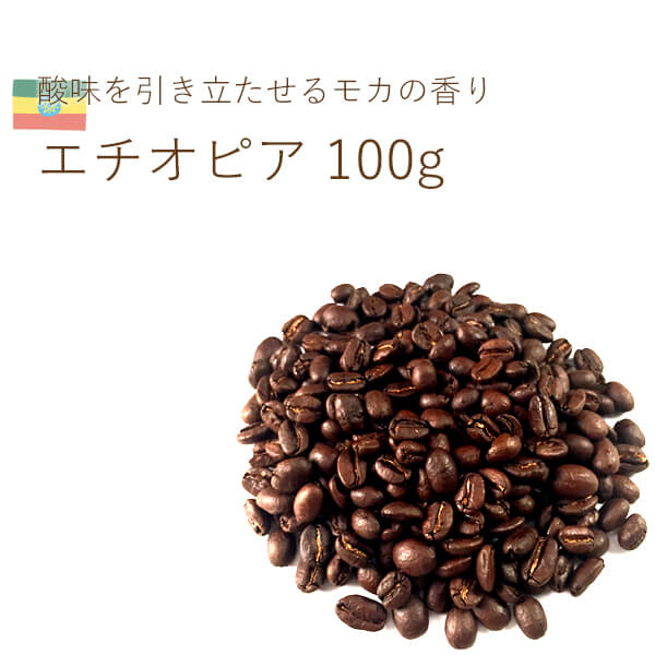 丘の上珈琲 コーヒー豆 エチオピア イルガチェフェ 100g スペシャルティ シングル レギュラーコーヒー 自社焙煎 専門店 こだわり メール便