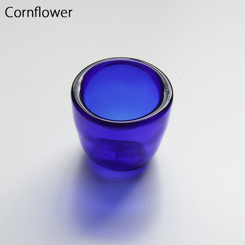 楽天市場】キャンドルホルダー ガラス（カラーブルー