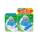 トイレ掃除 スクラビングバブル トイレ洗剤 本体 (ハンドル1本+付け替え用1本)+付け替え用4本セット 30スタンプ分 トイレスタンプ フ