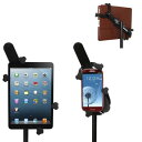 iPad・タブレット アームスタンド フレキシブルアーム 横画面専用 簡単取り付け iPad Air・iPad Retina・iPad mini 7〜10.1イ...
