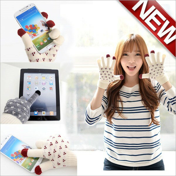 スマホ手袋 タッチグローブ スマホ ipad iphone カメラ等のタッチパネルがサクサク動くあったかスマホ手袋