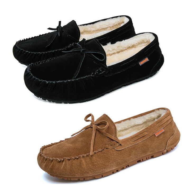 モカシン メンズ ファー ボア 靴 カジュアル シューズ スリッポン ローファー 男性 おしゃれ ブランド 防寒 あったか 人気 超軽量 耐磨耗 耐久力 蒸れにくい 外回り 出張 旅行 アウトドアシューズ