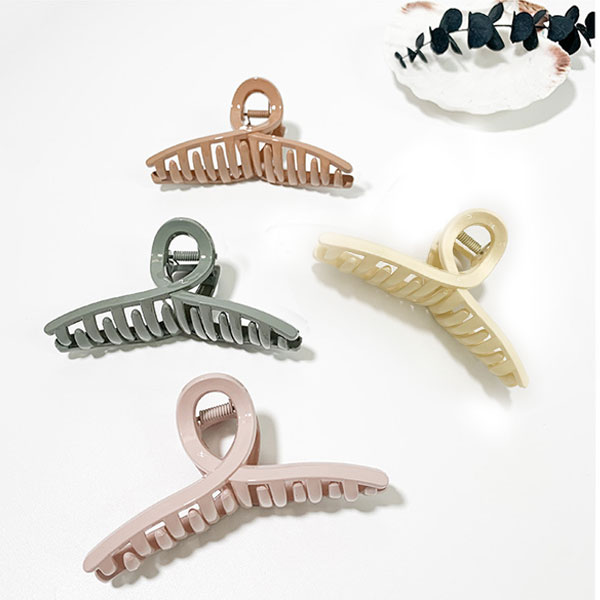 ヘアアクセサリー ヘアアレンジ ヘアクリップ ミルキーカラー グリーン コーヒー ピンク ホワイト ネイ..