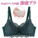 ブラジャー ノンワイヤー バストアップ 6cmバストアップ レース セクシー かわいい ランジェリー 小さい胸 激盛りブラ