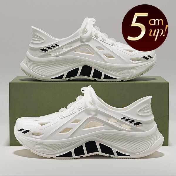 サンダル メンズ スポーツサンダル レジャー ブラック ホワイト ベージュ 身長アップ 厚底 軽量 送料無料